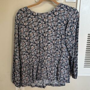 Patagonia Shallow Moon Floral Peplum Top